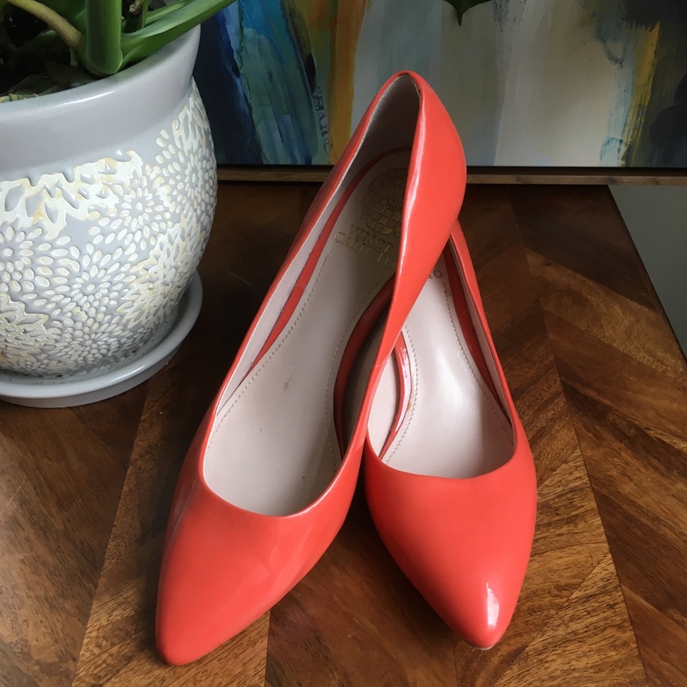 Vince Camuto Goldie Leather Heels 7.5